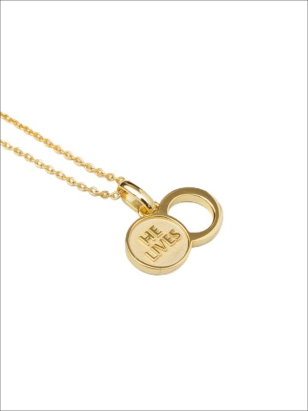 Empty Tomb Pendant Necklace 925 Sterling Silver Rose Gold Plated Christian